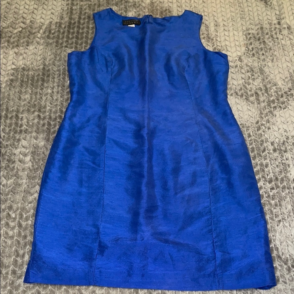 Spenser Jeremy 100% Silk Lined Sheath Dress. Size 14. Back Zipper. Sleeveless